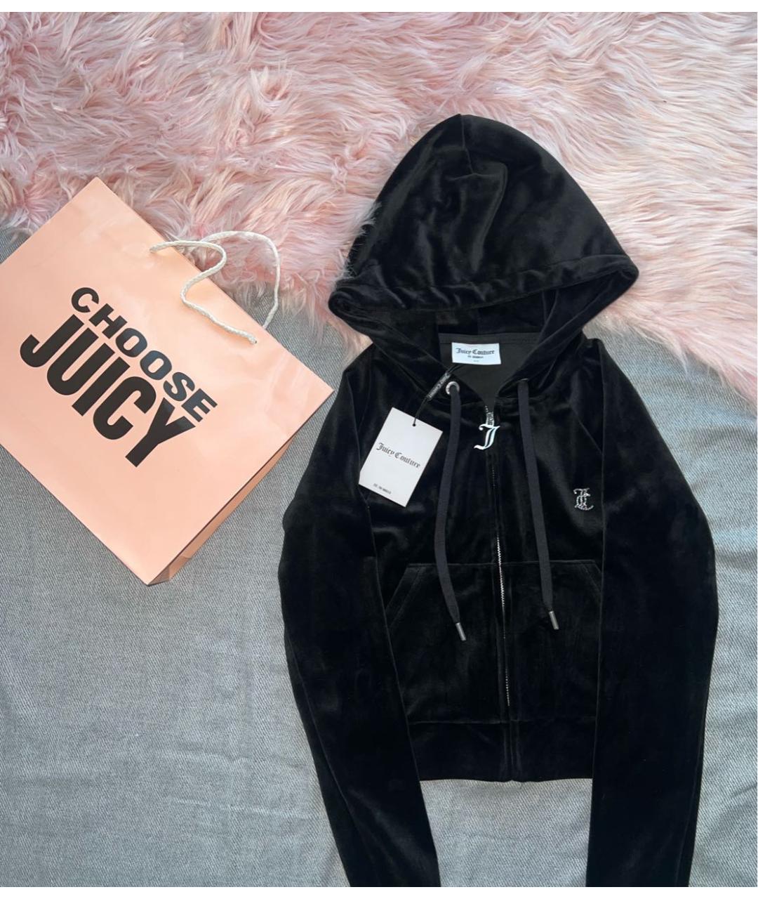 JUICY COUTURE Черный велюровый спортивные костюмы, фото 3