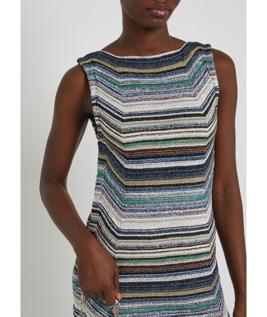 MISSONI Мульти полиамидовое повседневное платье, фото 3