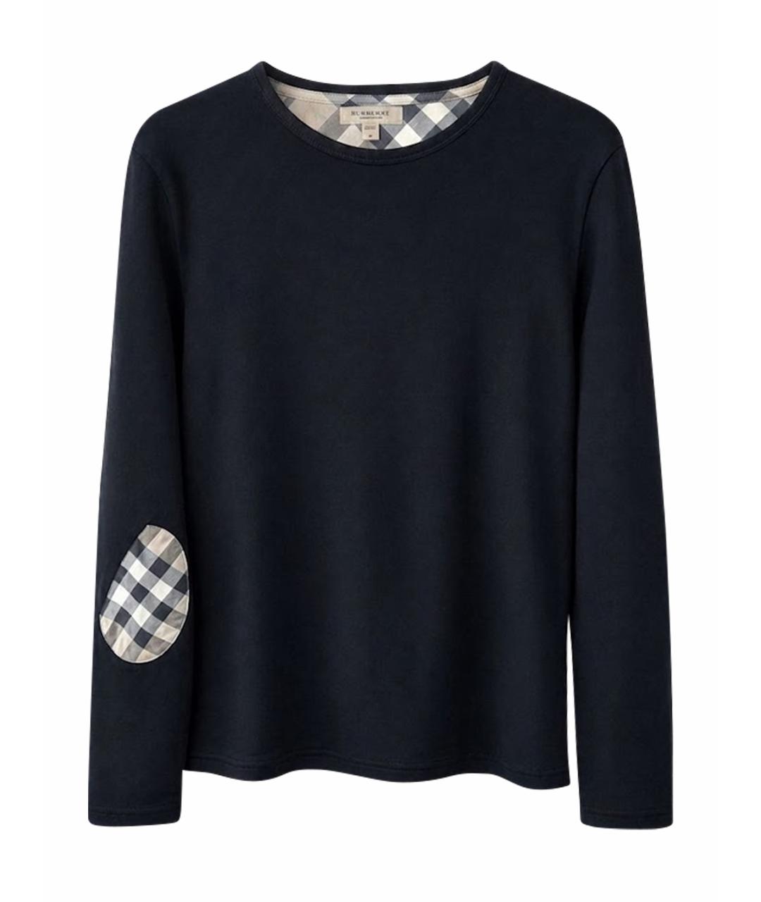 BURBERRY Черный хлопковый джемпер / свитер, фото 5