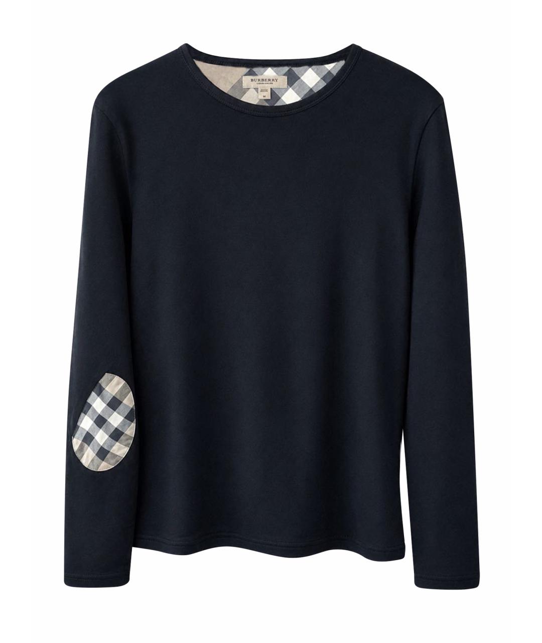 BURBERRY Черный хлопковый джемпер / свитер, фото 1