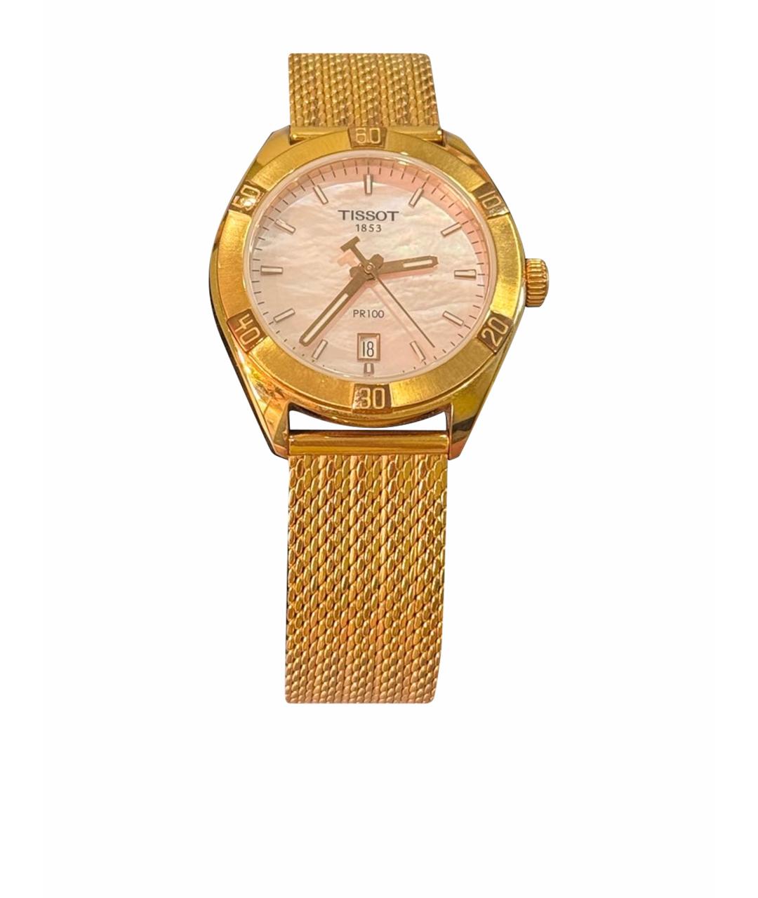 TISSOT Золотые стальные часы, фото 1