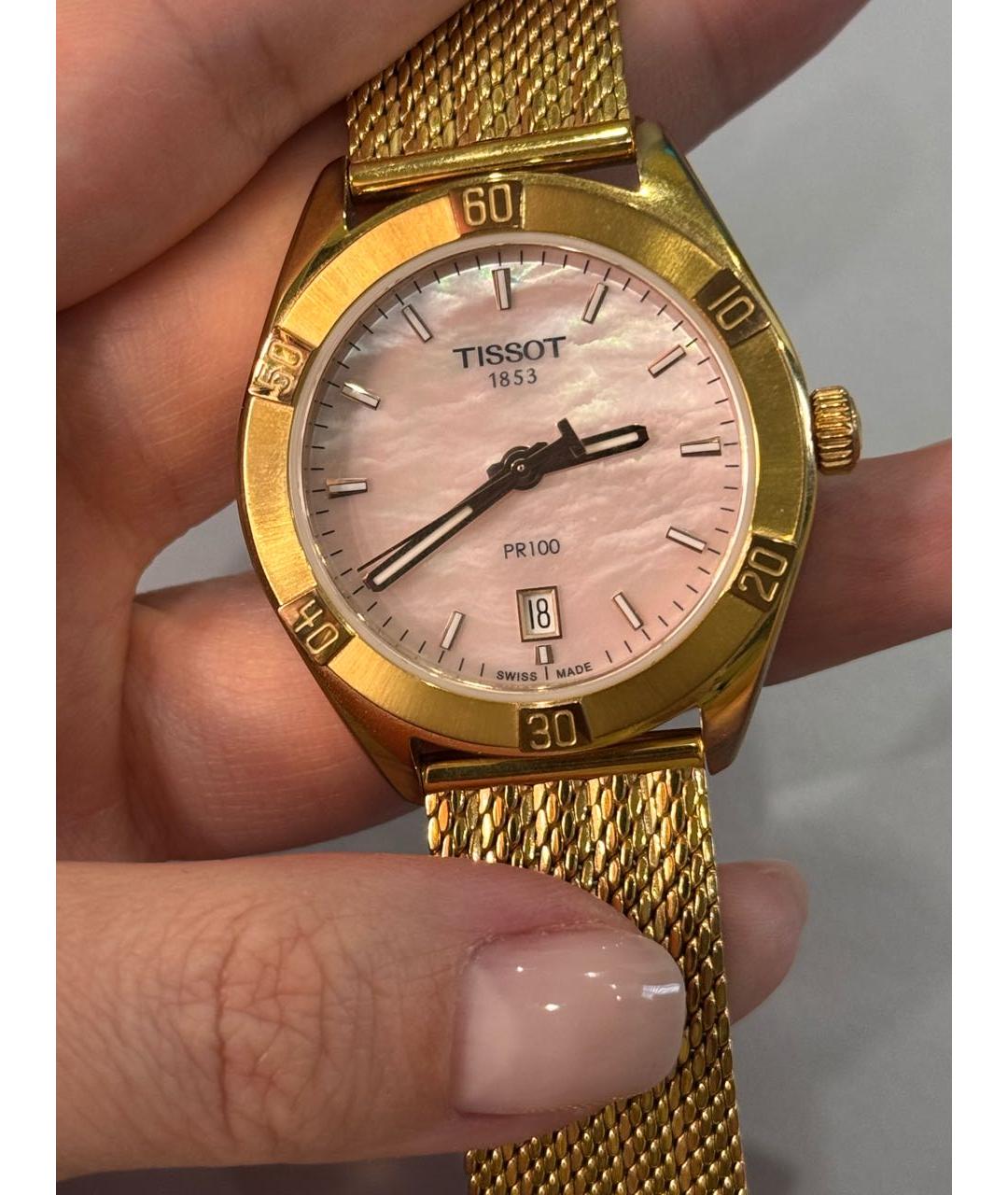 TISSOT Золотые стальные часы, фото 6