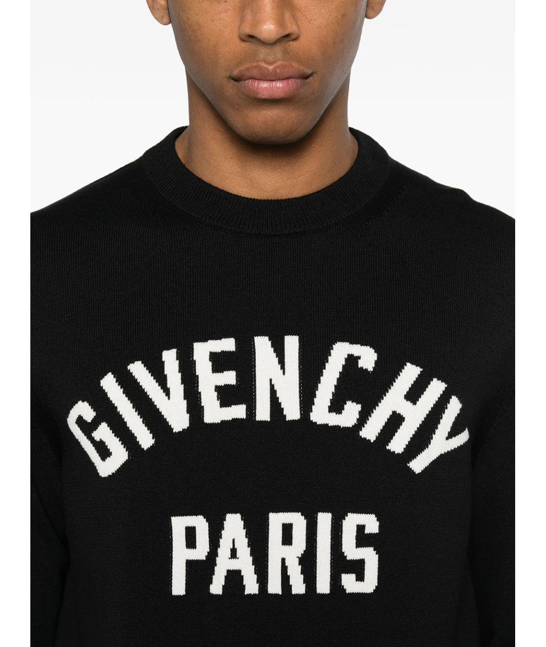 GIVENCHY Черный хлопковый джемпер / свитер, фото 5