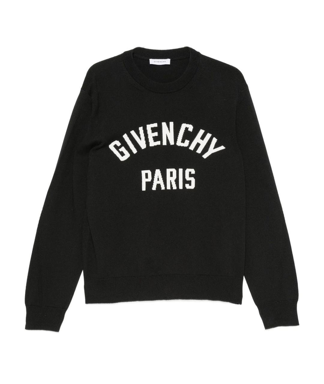 GIVENCHY Черный хлопковый джемпер / свитер, фото 1