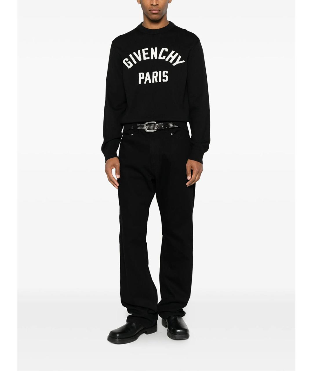 GIVENCHY Черный хлопковый джемпер / свитер, фото 2
