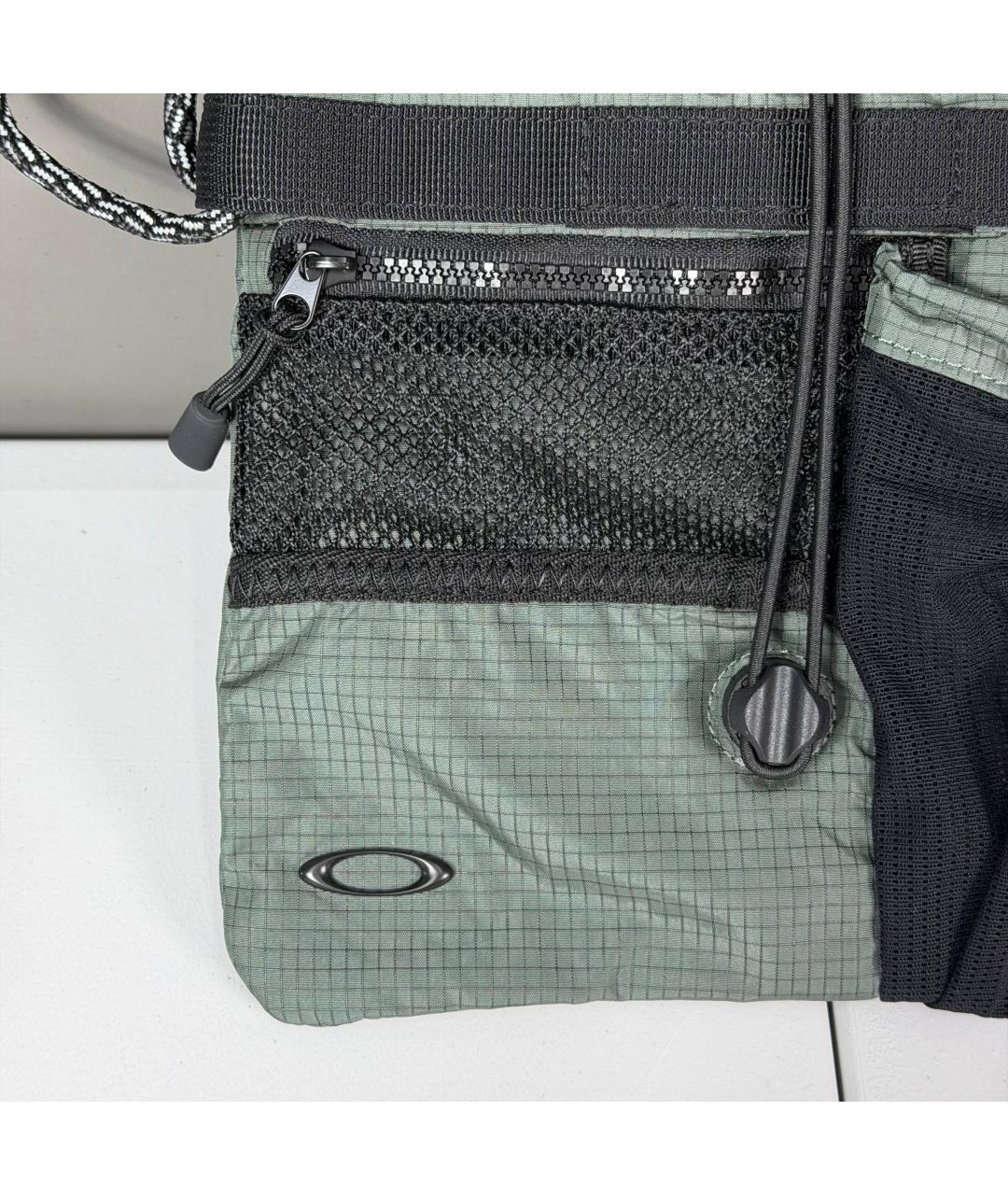 OAKLEY Зеленая тканевая сумка на плечо, фото 7