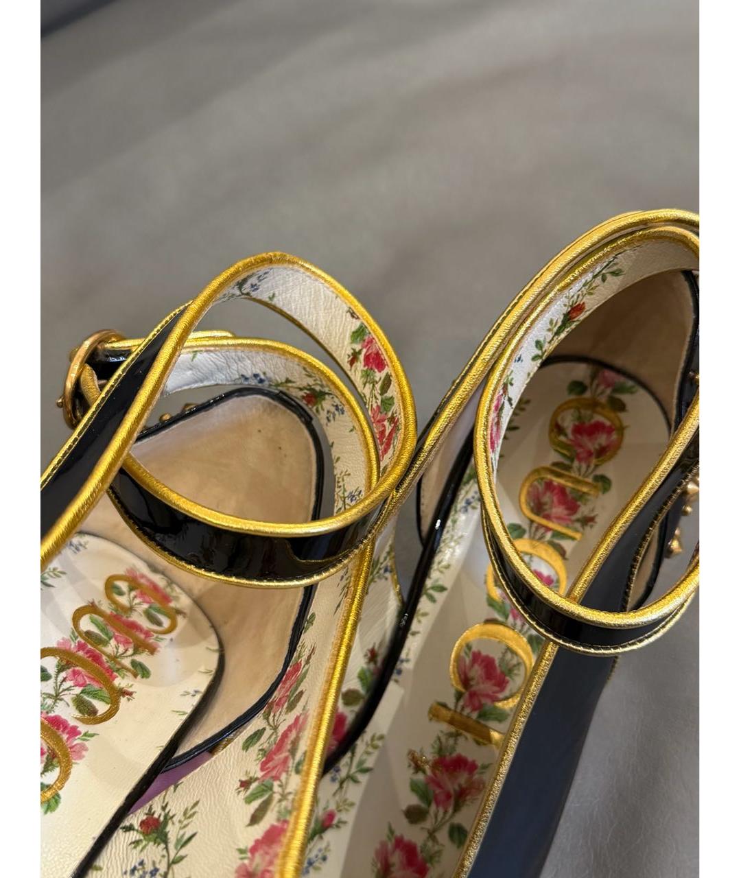 GUCCI Черные туфли из лакированной кожи, фото 8
