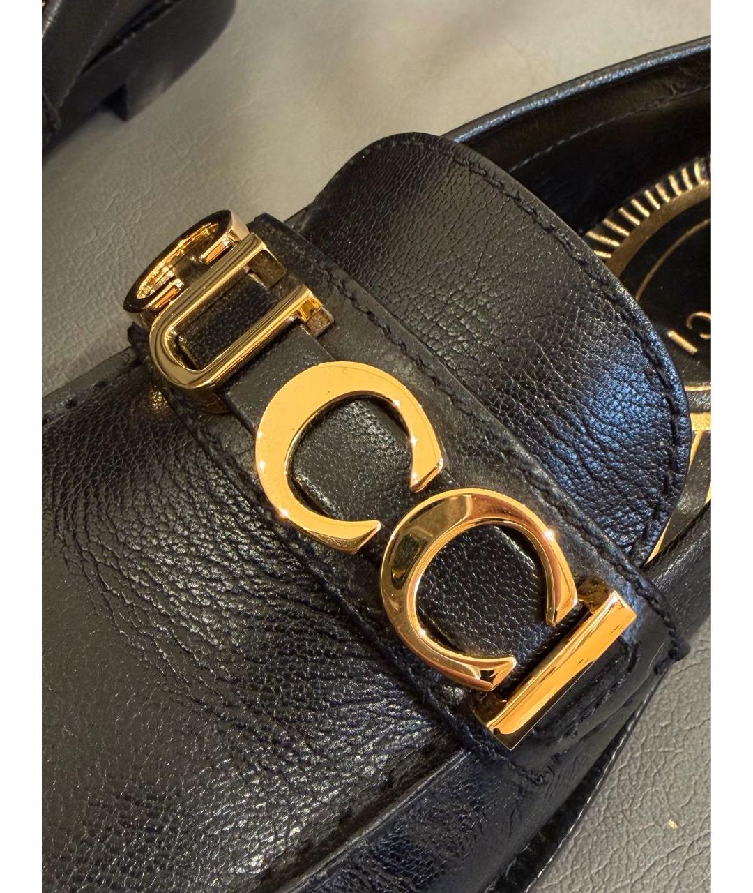 GUCCI Черные кожаные лоферы, фото 8