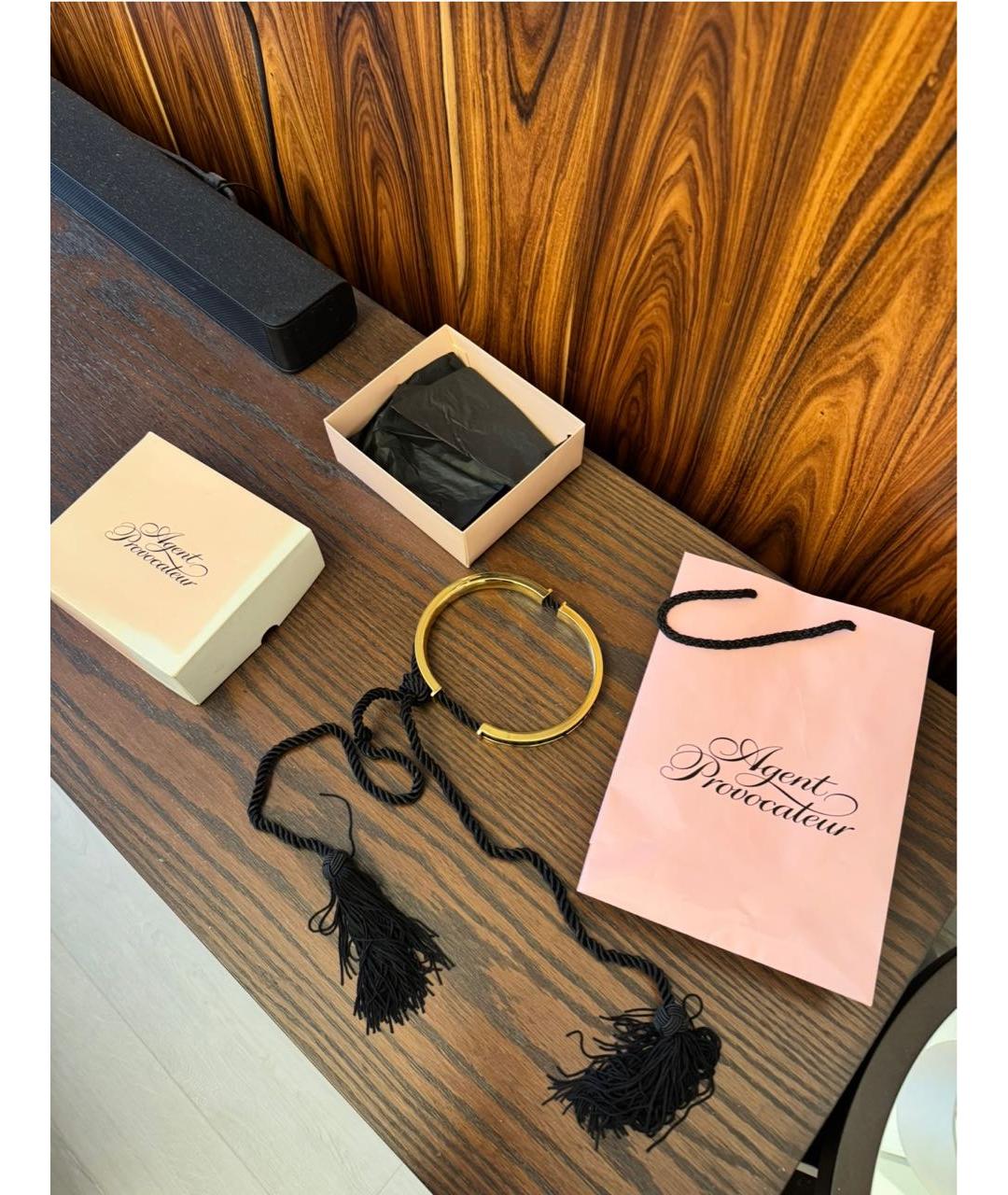 AGENT PROVOCATEUR Золотой металлический браслет, фото 2