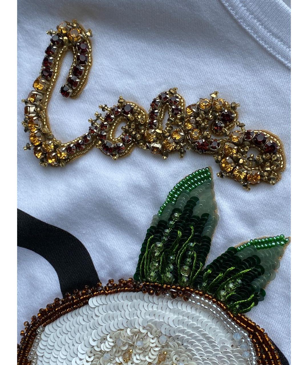 DOLCE&GABBANA Белая хлопковая майка, фото 4