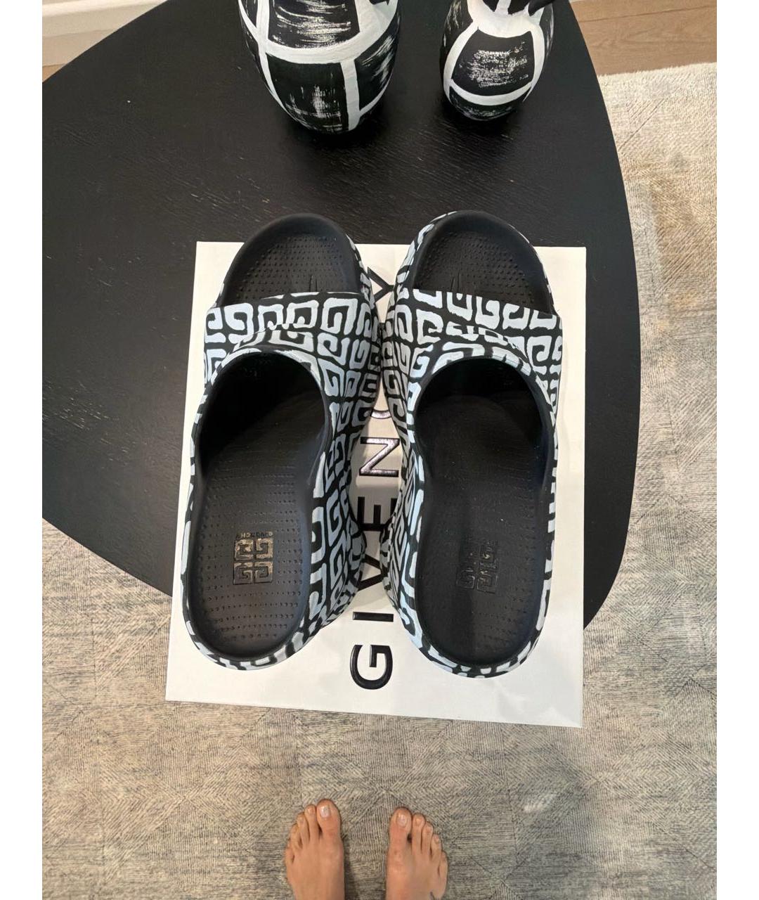 GIVENCHY Серые резиновые сабо, фото 3