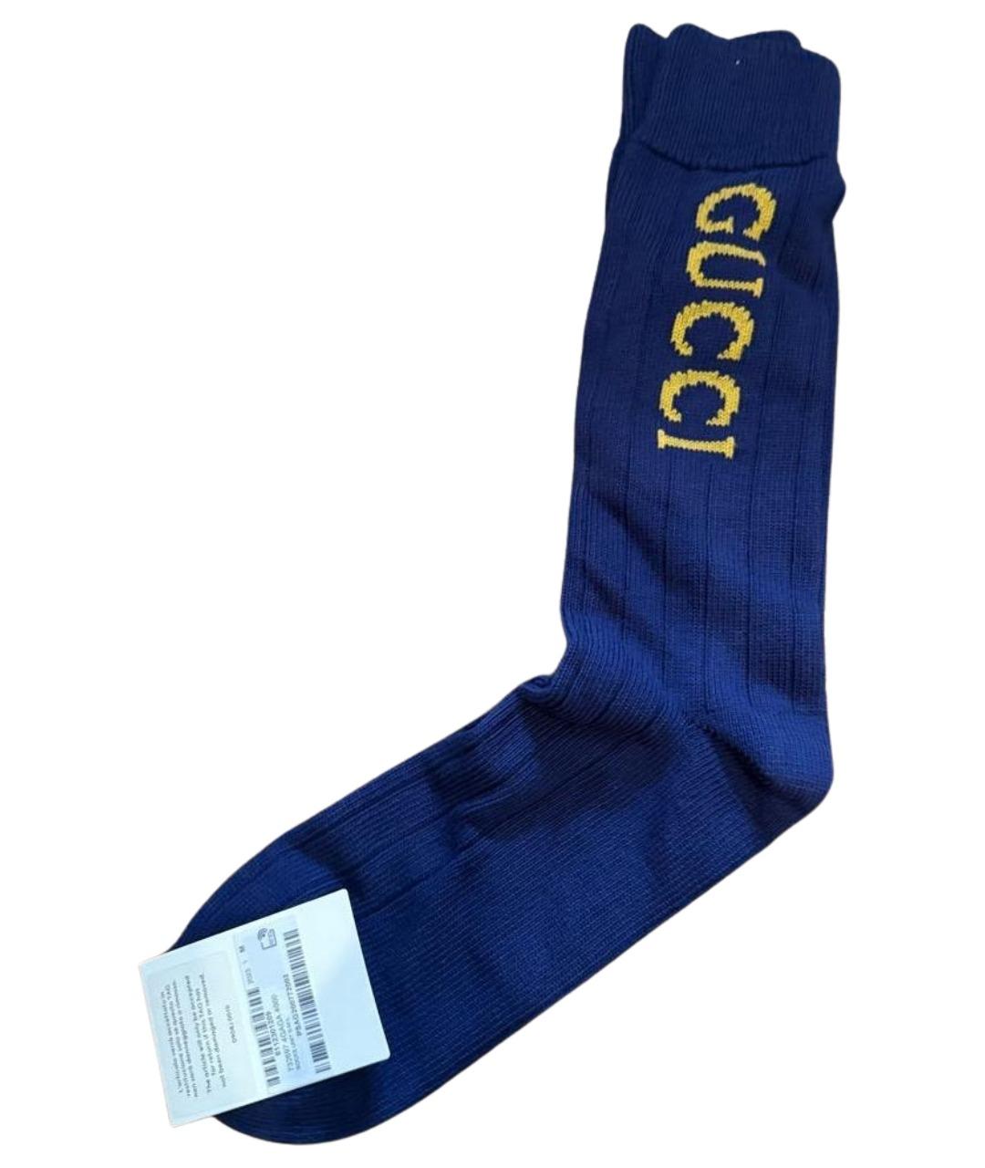 GUCCI Синие носки, чулки и колготы, фото 1