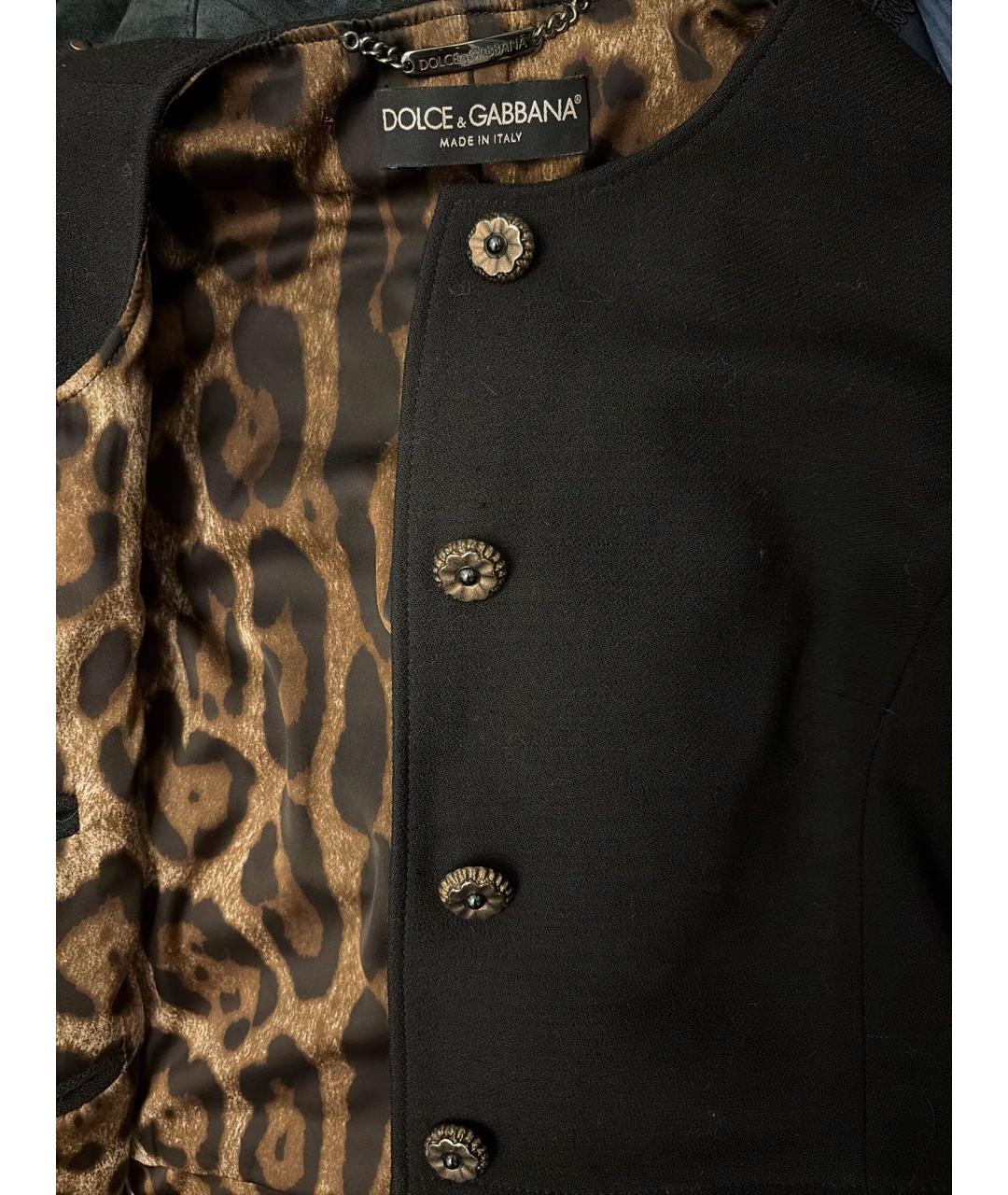 DOLCE&GABBANA Черный жакет/пиджак, фото 4