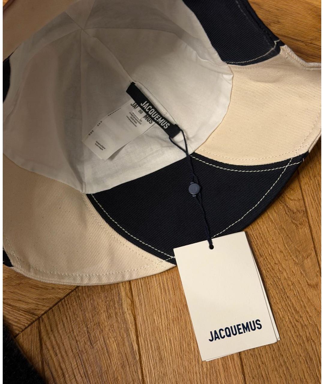 JACQUEMUS Бежевая хлопковая панама, фото 4