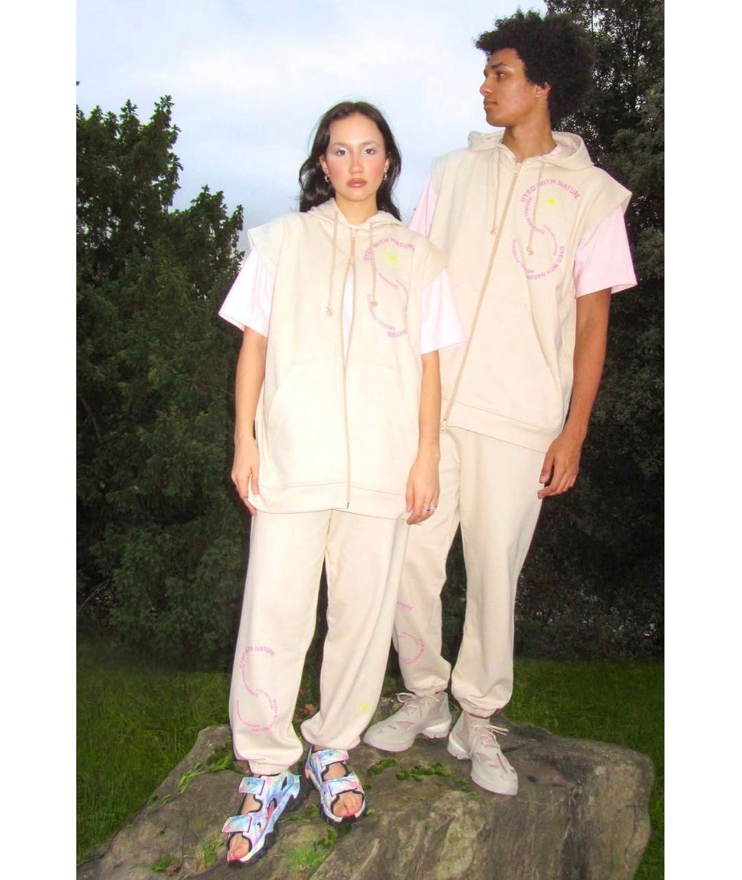 ADIDAS BY STELLA MCCARTNEY Бежевые спортивные брюки и шорты, фото 5