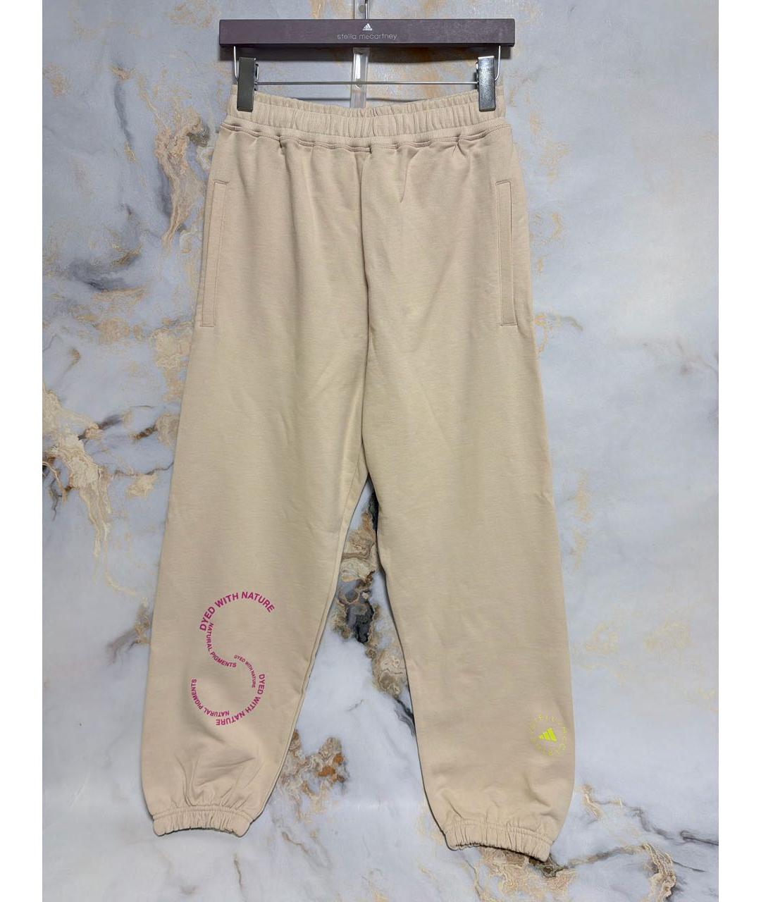 ADIDAS BY STELLA MCCARTNEY Бежевые спортивные брюки и шорты, фото 2