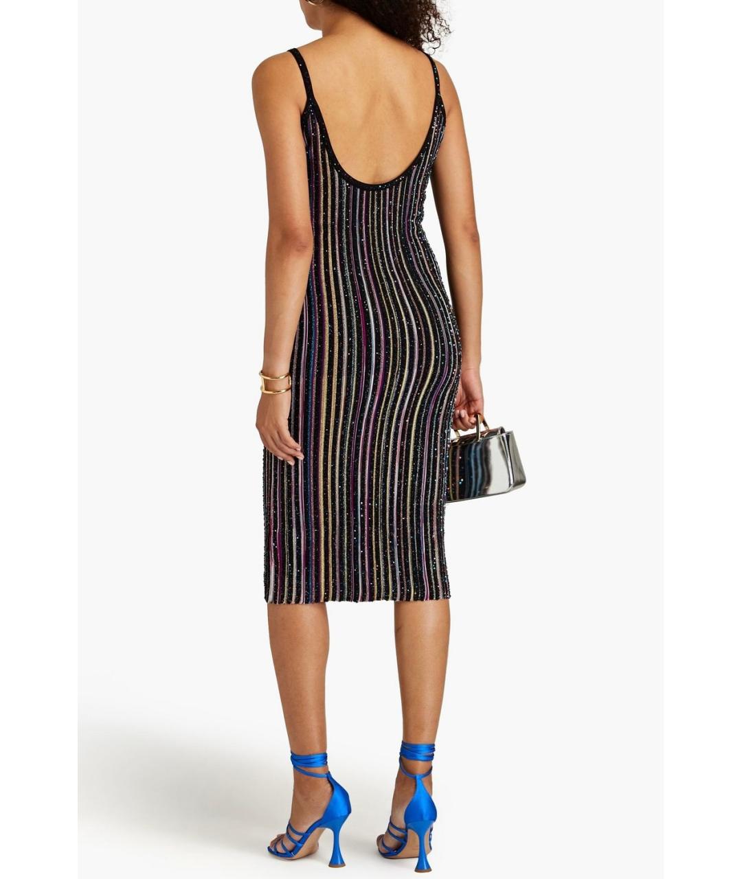 MISSONI Черное вискозное коктейльное платье, фото 5