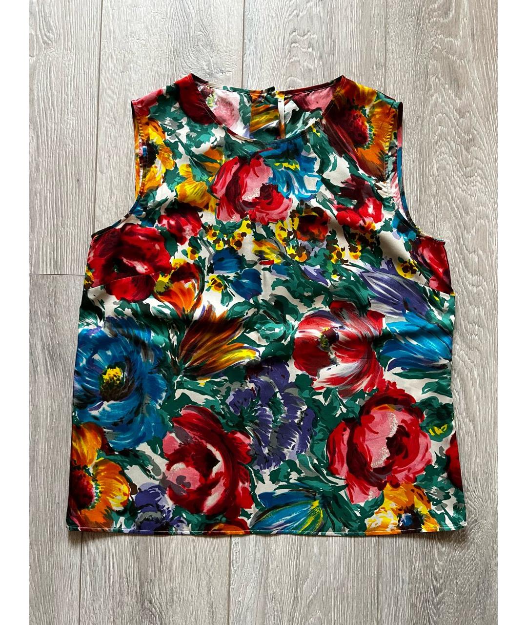 DOLCE&GABBANA Мульти шелковая блузы, фото 9