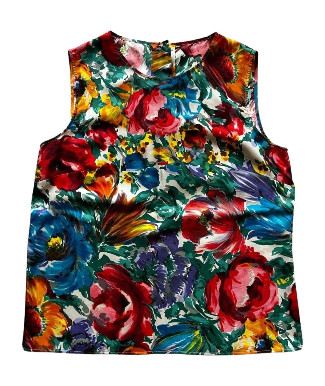DOLCE&GABBANA Мульти шелковая блузы, фото 10