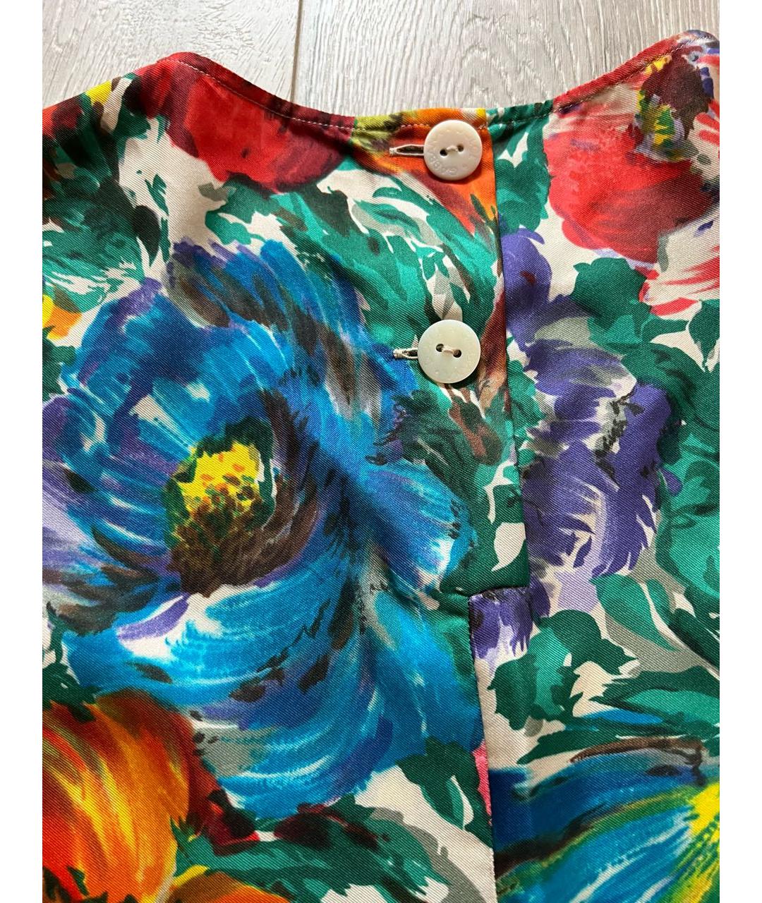 DOLCE&GABBANA Мульти шелковая блузы, фото 7