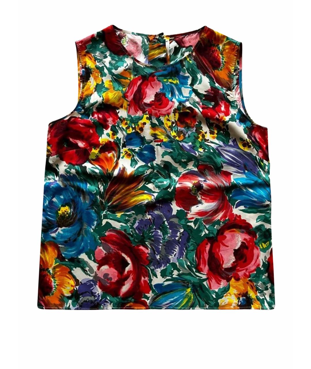 DOLCE&GABBANA Мульти шелковая блузы, фото 1