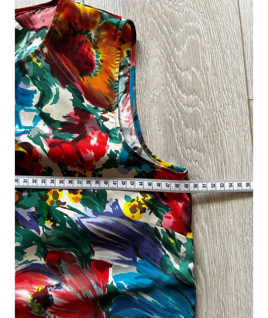 DOLCE&GABBANA Мульти шелковая блузы, фото 5