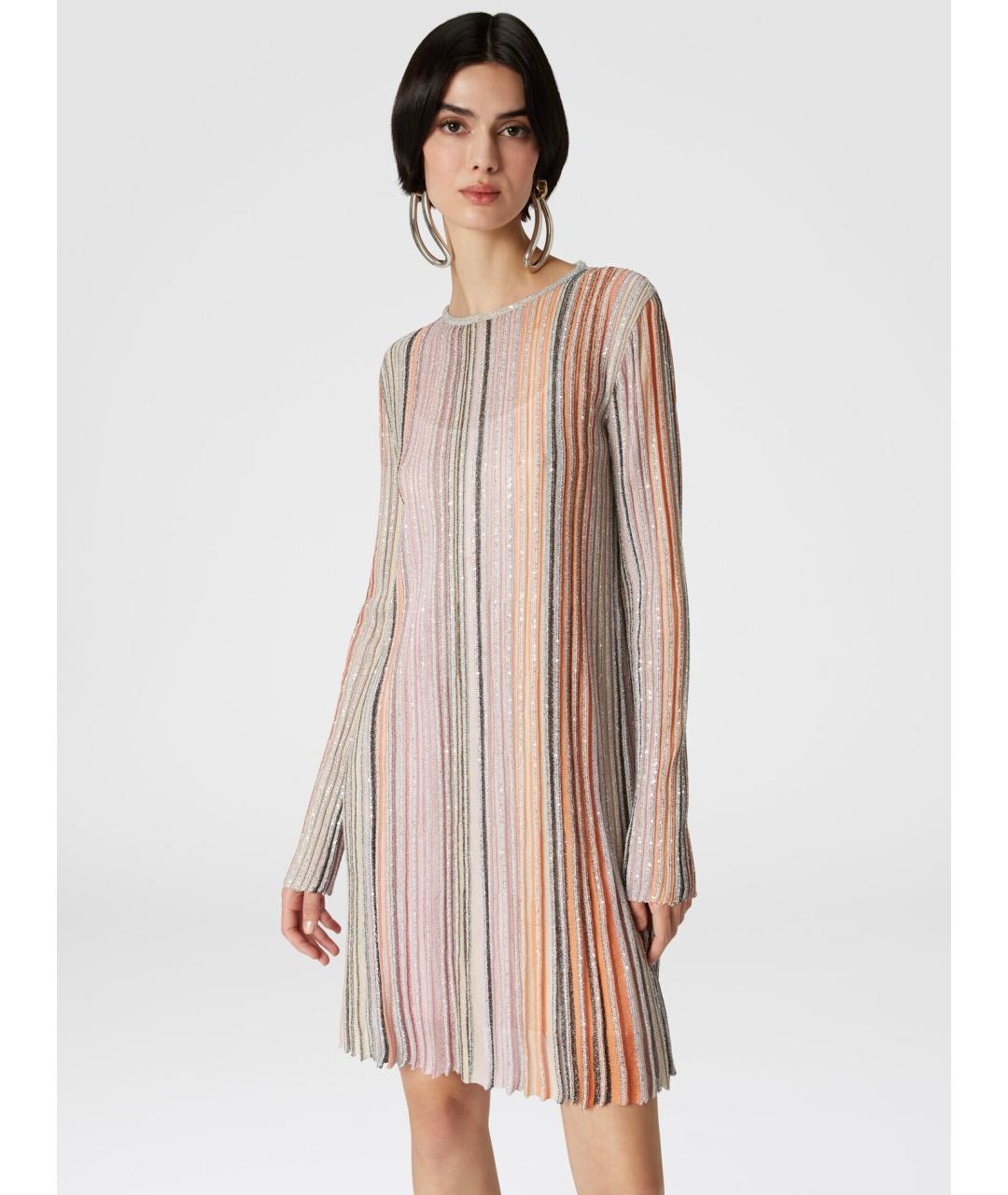 MISSONI Розовое вискозное коктейльное платье, фото 2