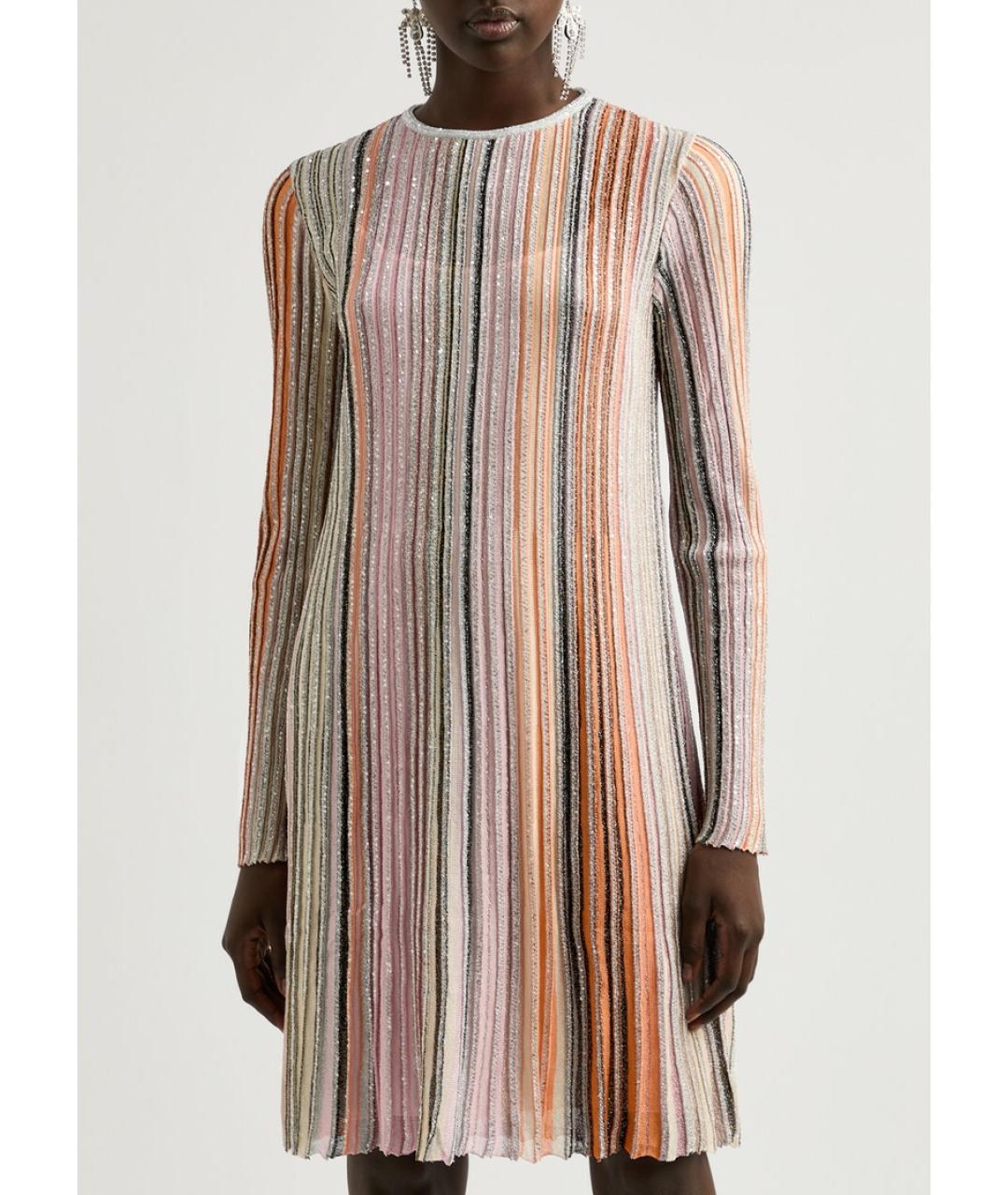MISSONI Розовое вискозное коктейльное платье, фото 6