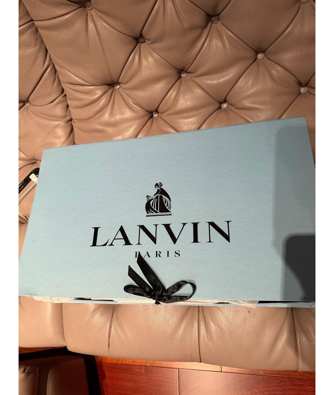 LANVIN Красные замшевые сапоги, фото 7
