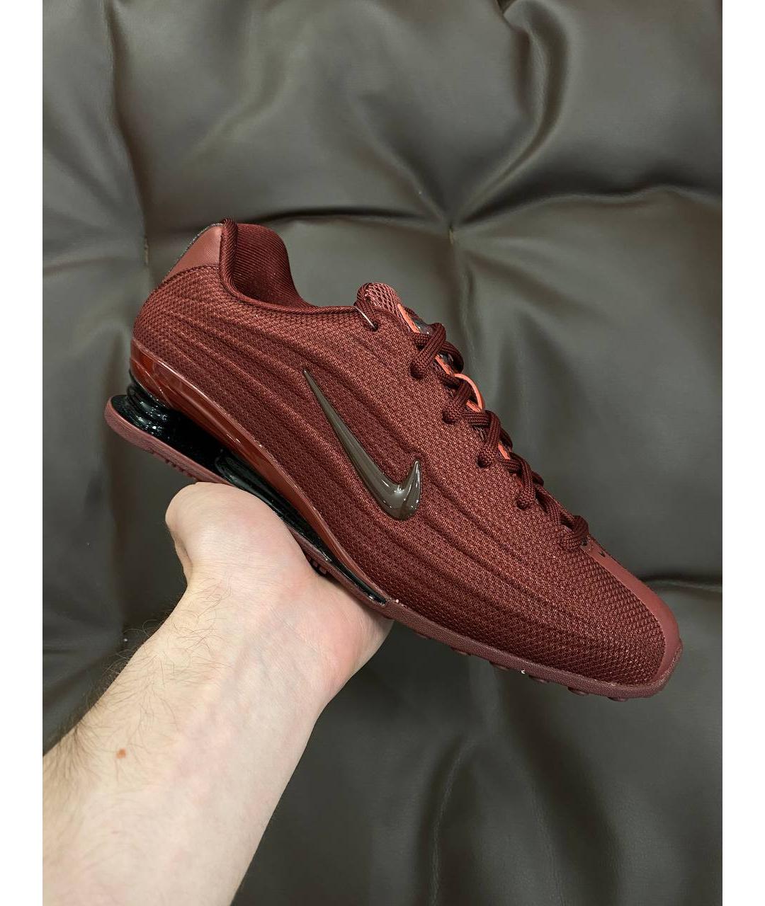 NIKE Бордовые синтетические кроссовки, фото 3