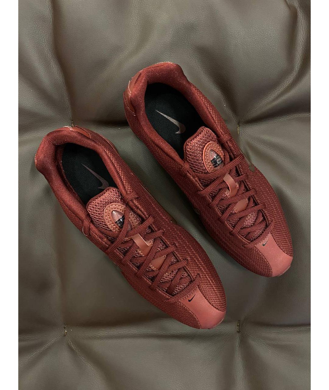 NIKE Бордовые синтетические кроссовки, фото 7