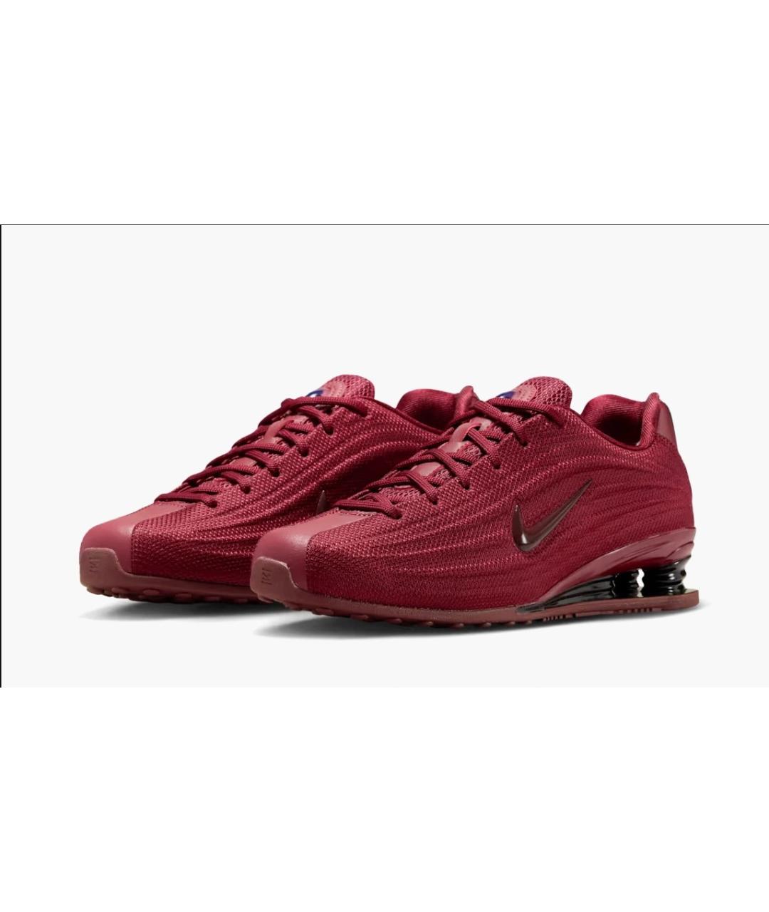 NIKE Бордовые синтетические кроссовки, фото 2
