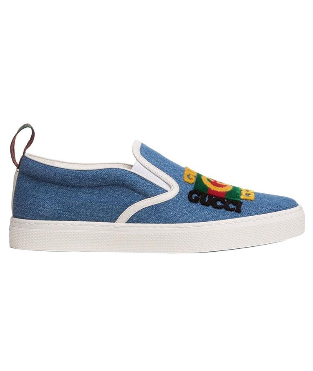 GUCCI Синие слипоны, фото 2