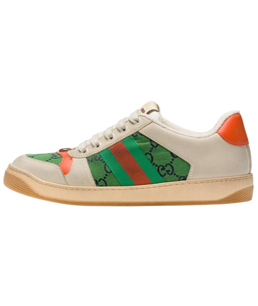 GUCCI Бежевые кроссовки, фото 5