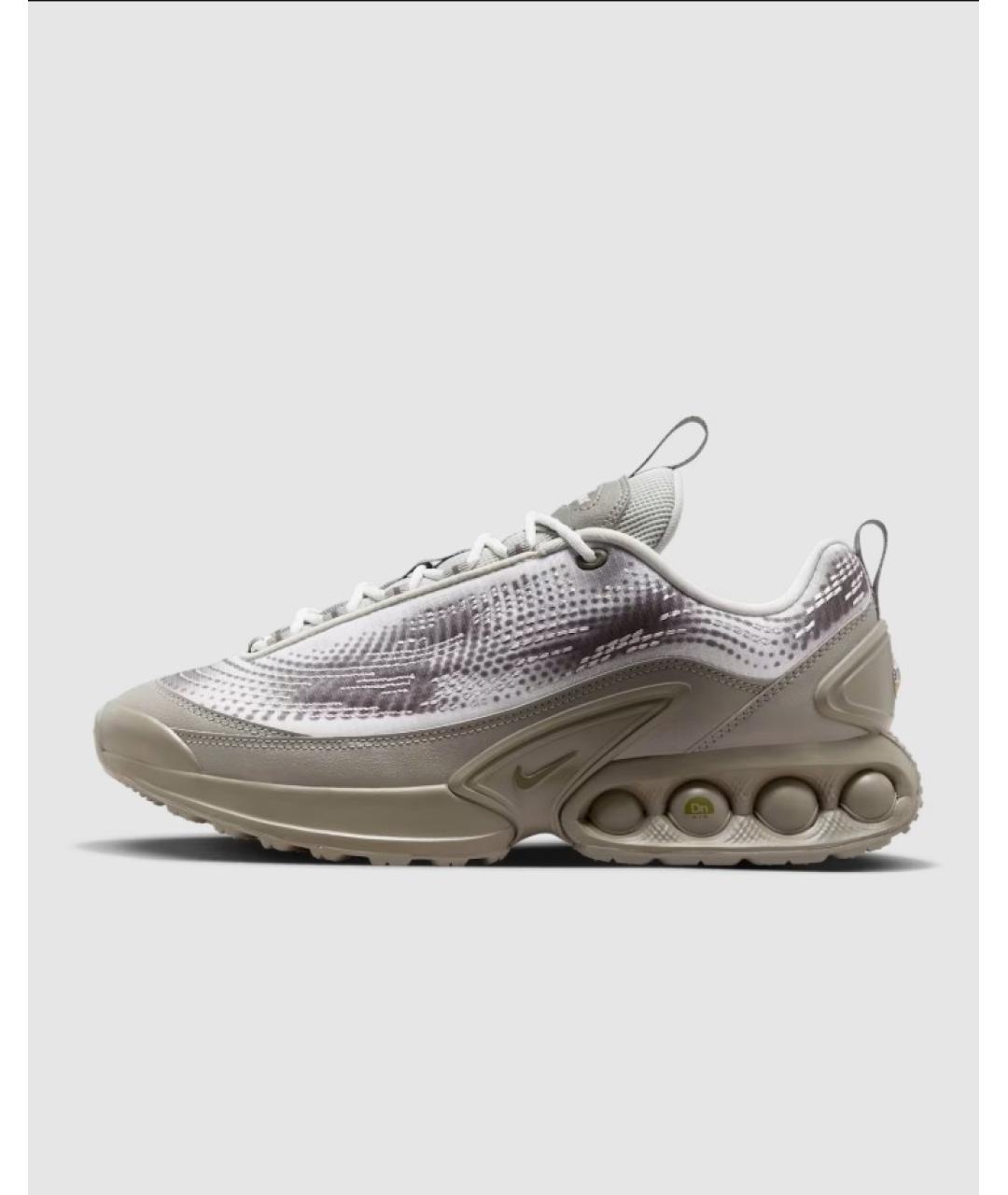 NIKE Бежевые кожаные низкие кроссовки / кеды, фото 9
