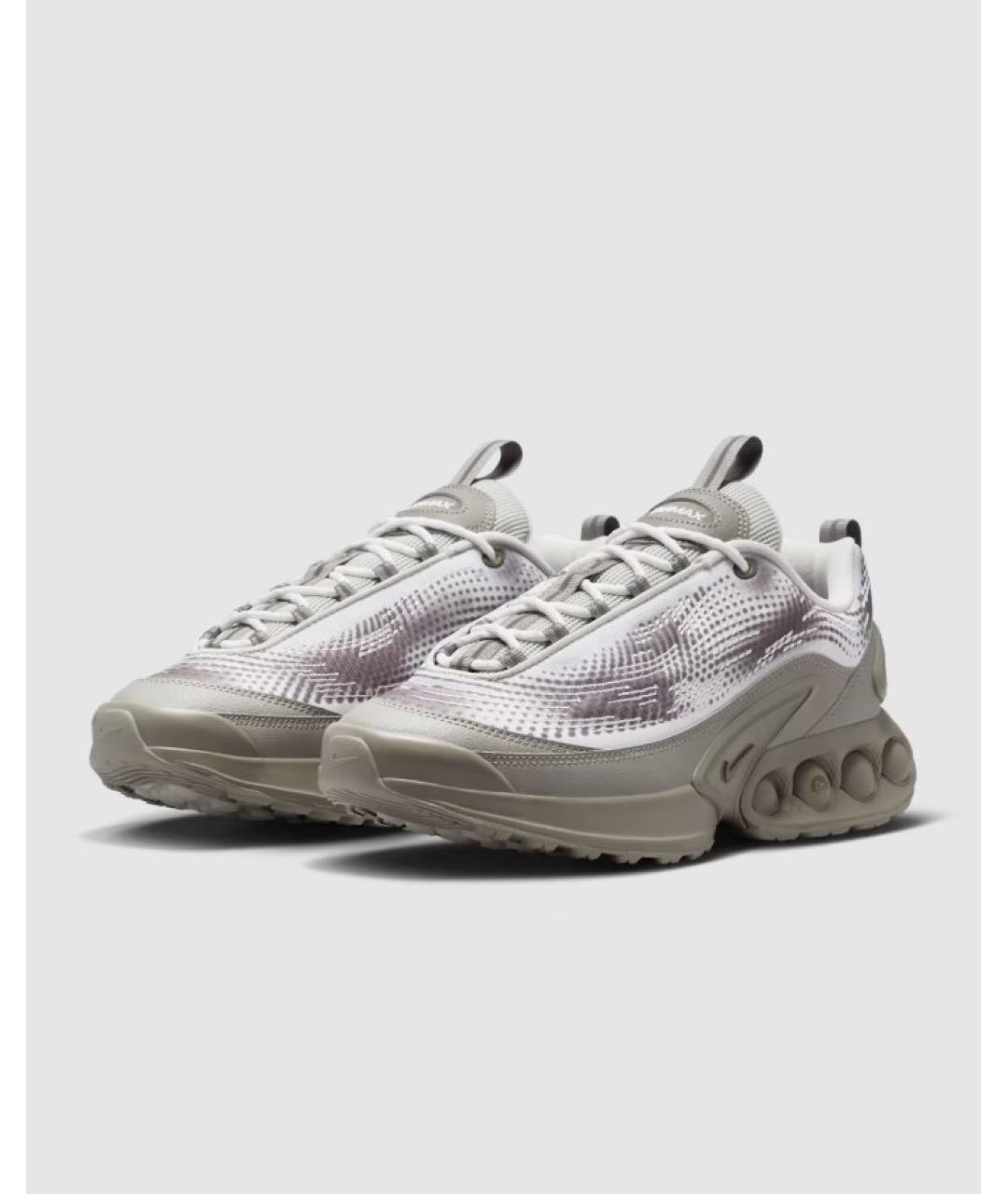 NIKE Бежевые кожаные низкие кроссовки / кеды, фото 2