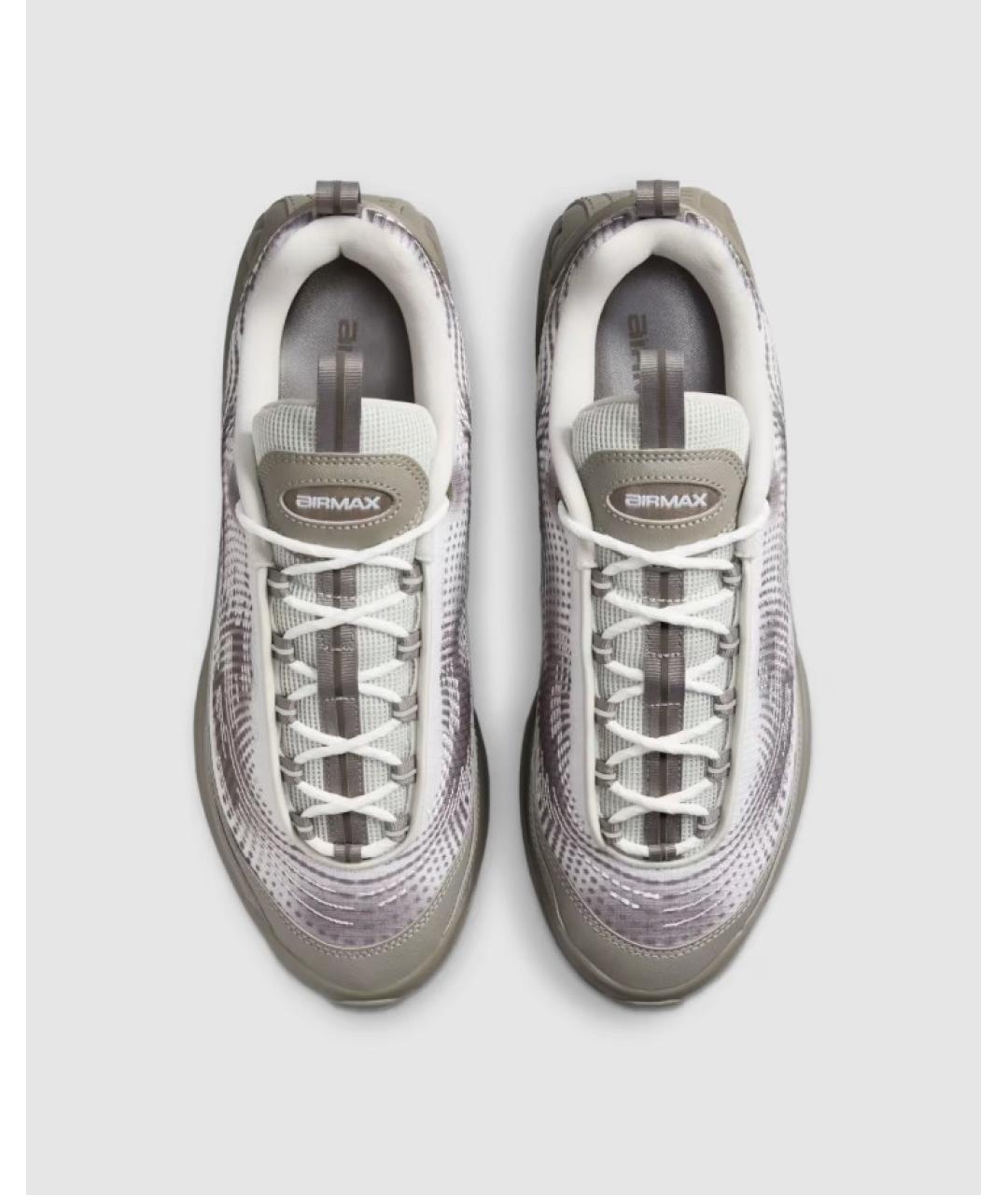 NIKE Бежевые кожаные низкие кроссовки / кеды, фото 5