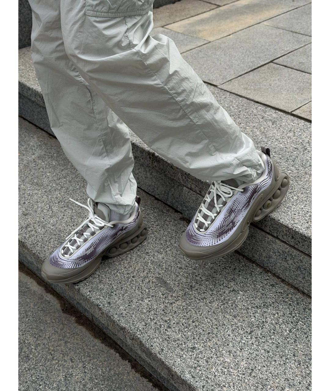 NIKE Бежевые кожаные низкие кроссовки / кеды, фото 8