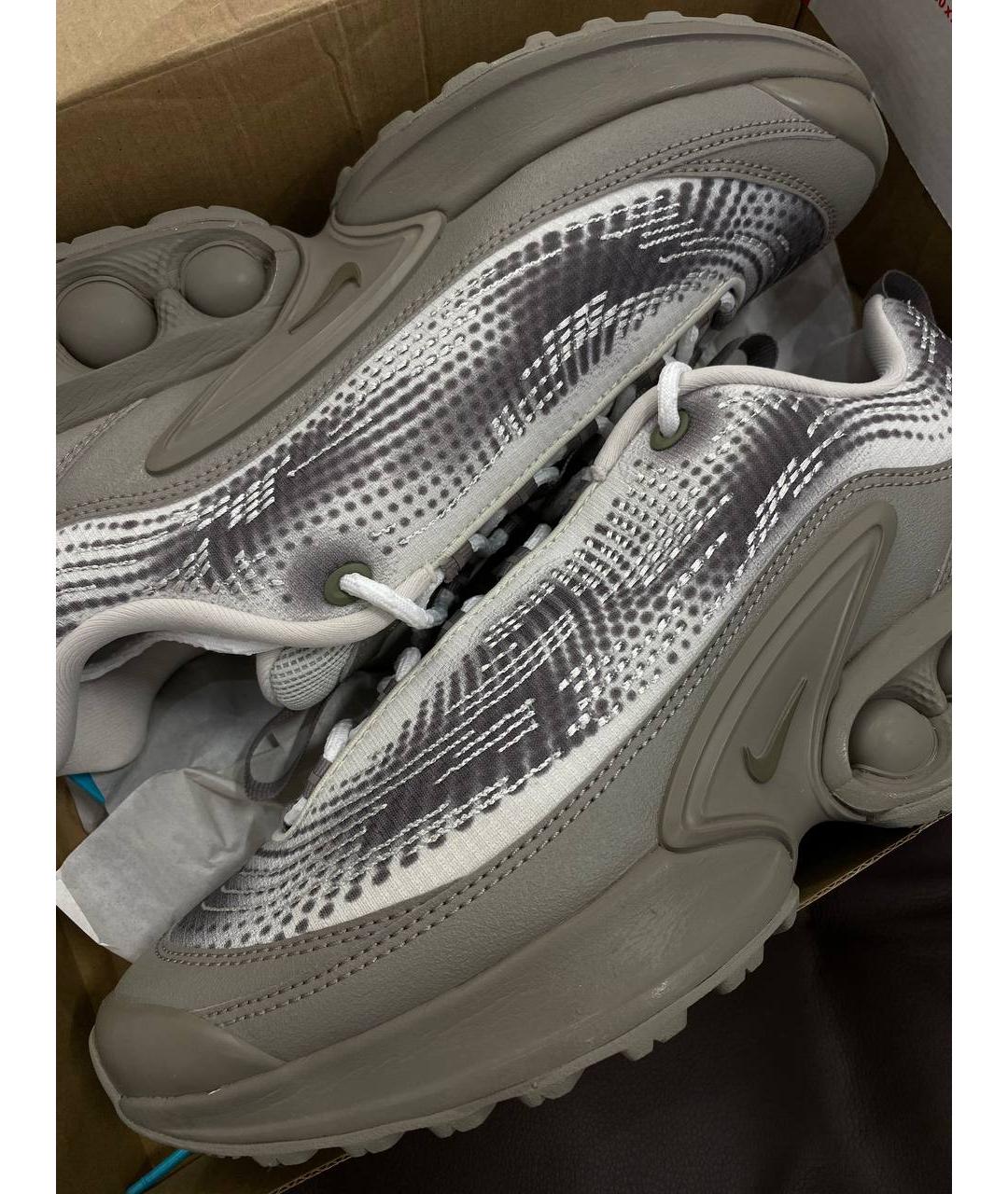 NIKE Бежевые кожаные низкие кроссовки / кеды, фото 6