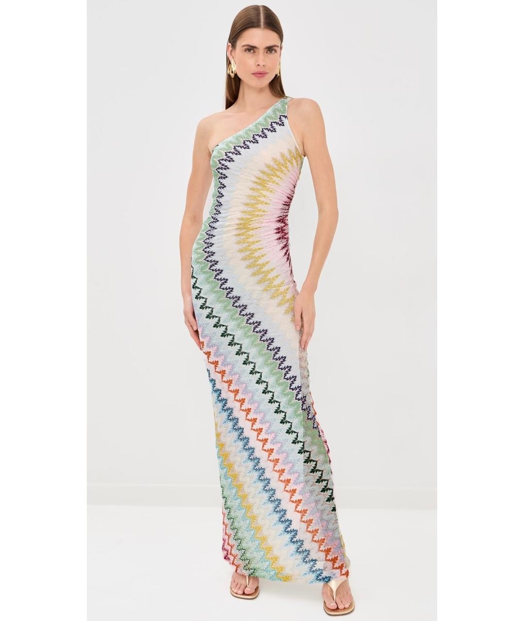 MISSONI Мульти вискозное коктейльное платье, фото 3