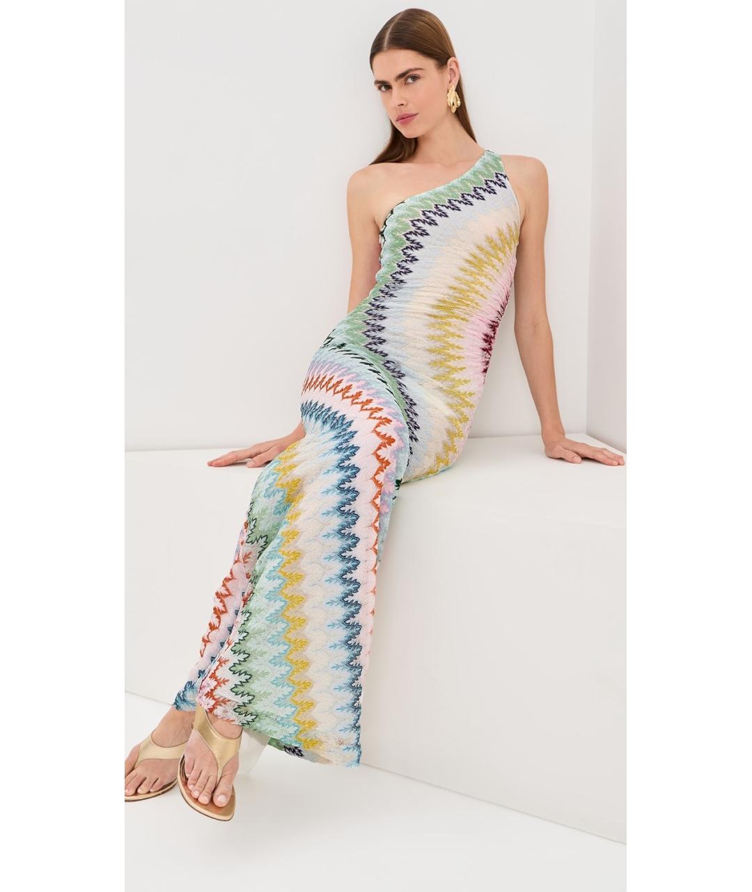 MISSONI Мульти вискозное коктейльное платье, фото 5