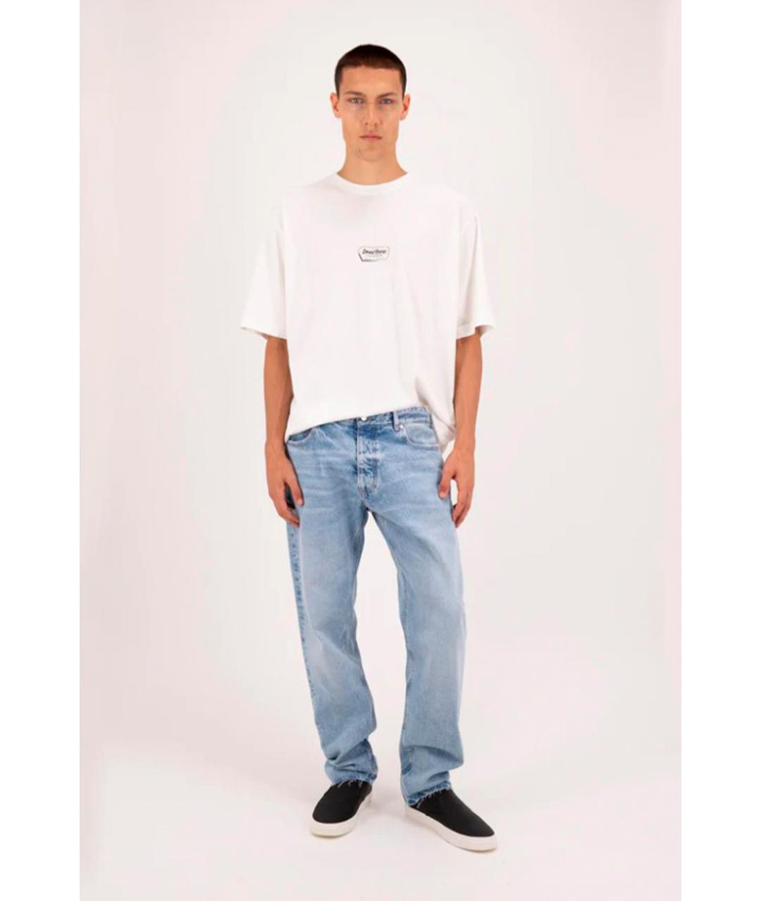 ICON DENIM Голубые прямые джинсы, фото 3