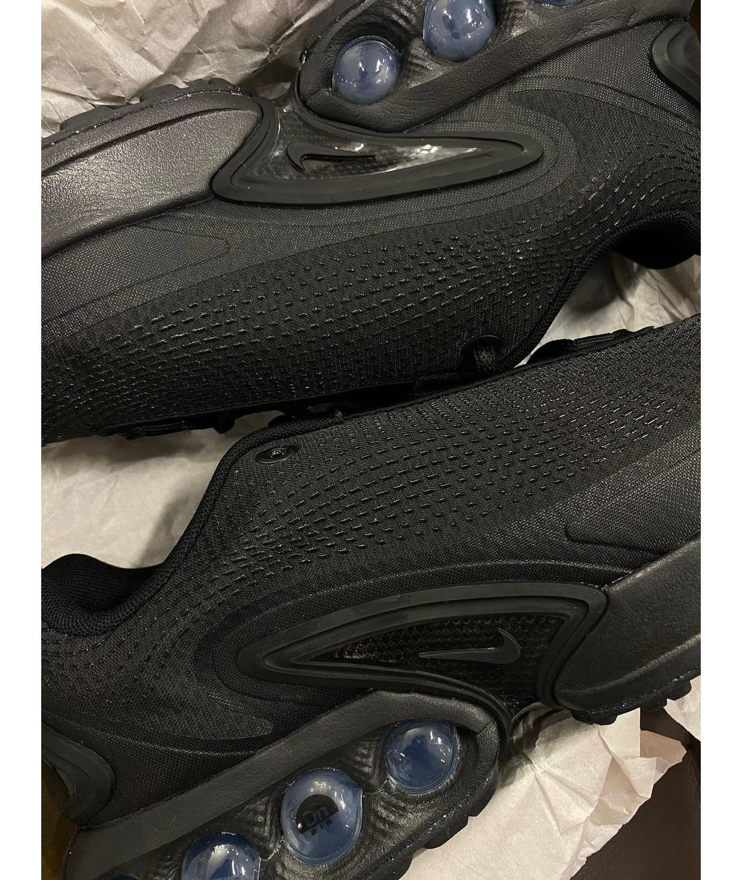 NIKE Черные кожаные низкие кроссовки / кеды, фото 4