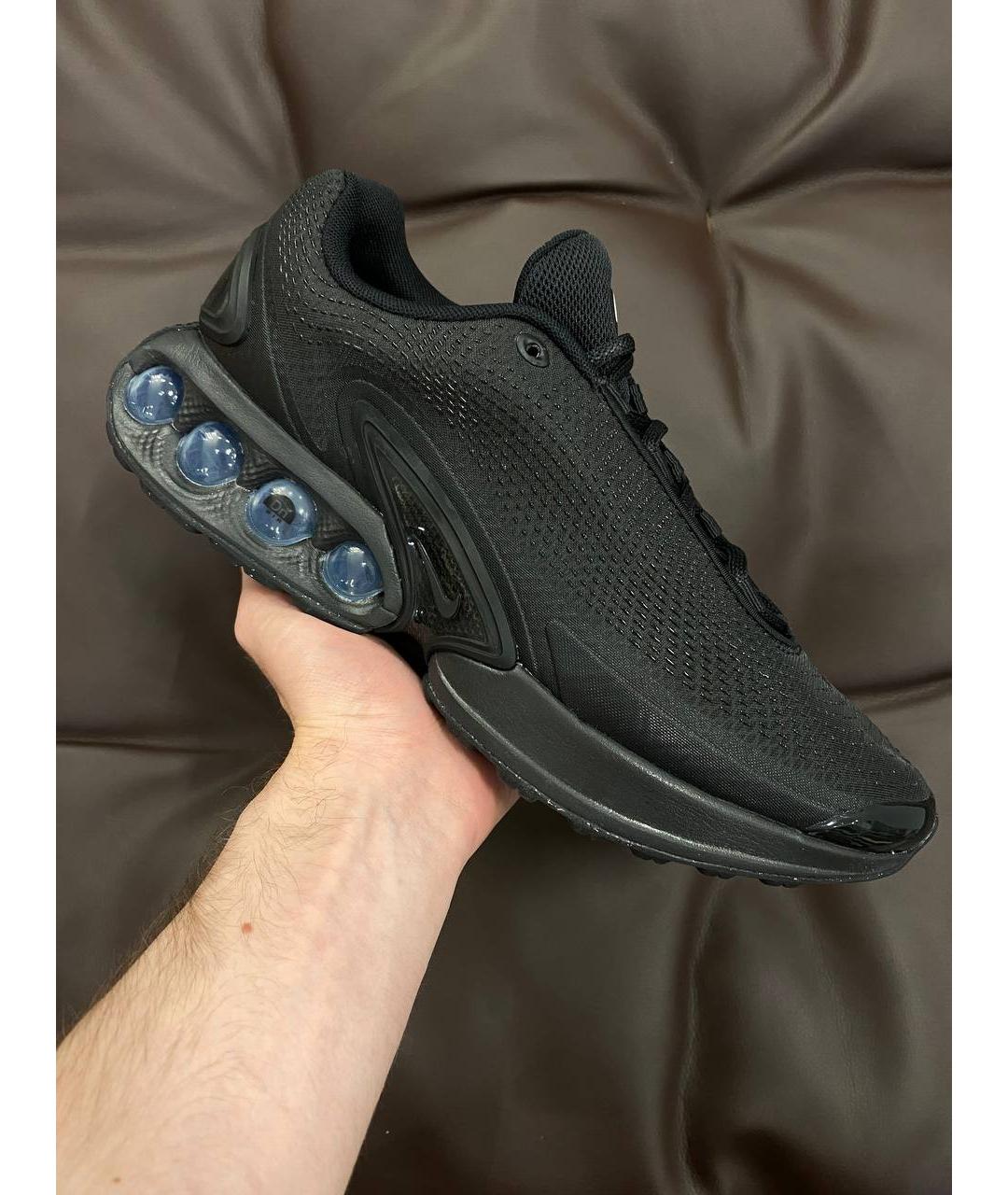 NIKE Черные кожаные низкие кроссовки / кеды, фото 3