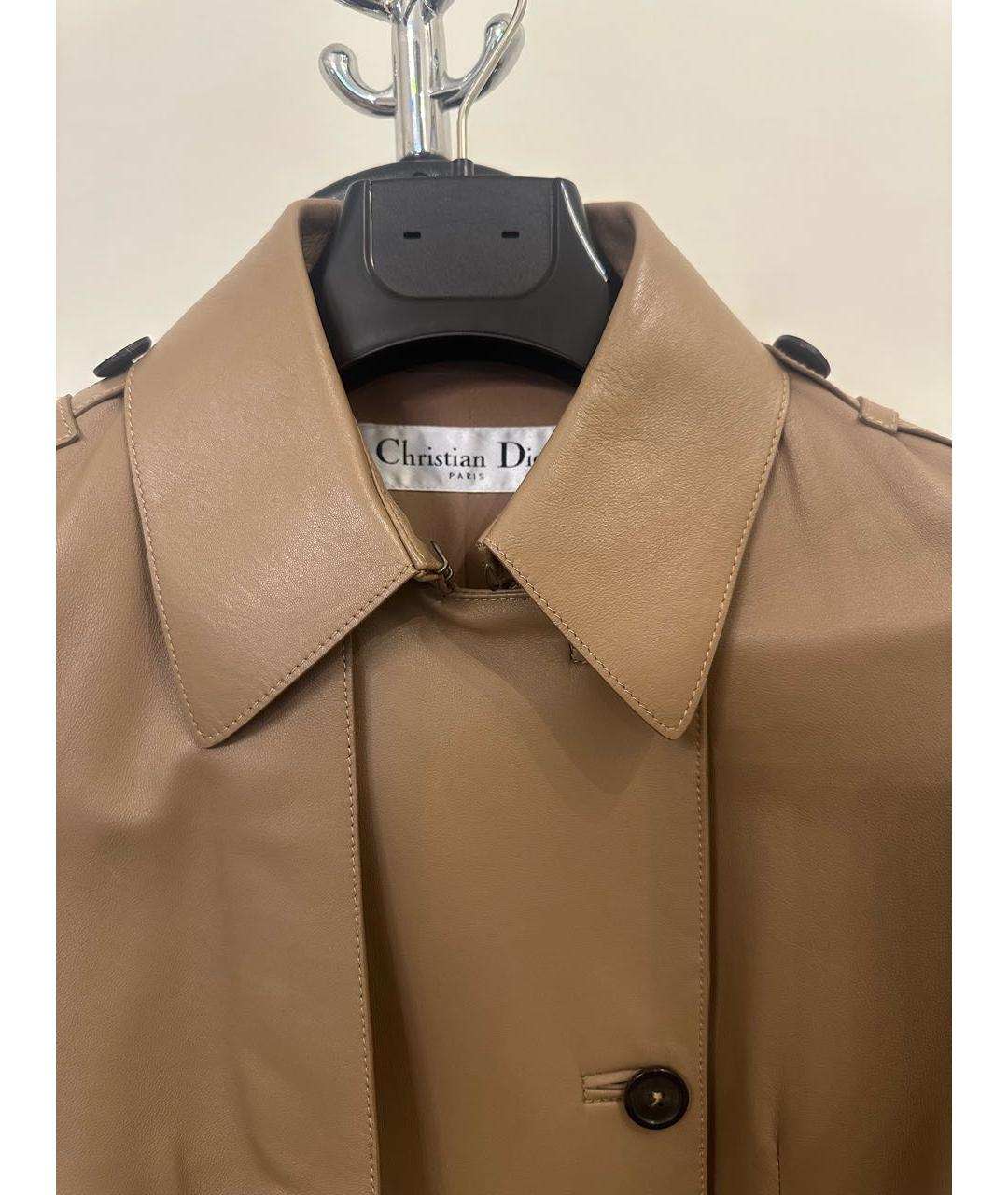 CHRISTIAN DIOR Кожаный тренч/плащ, фото 4