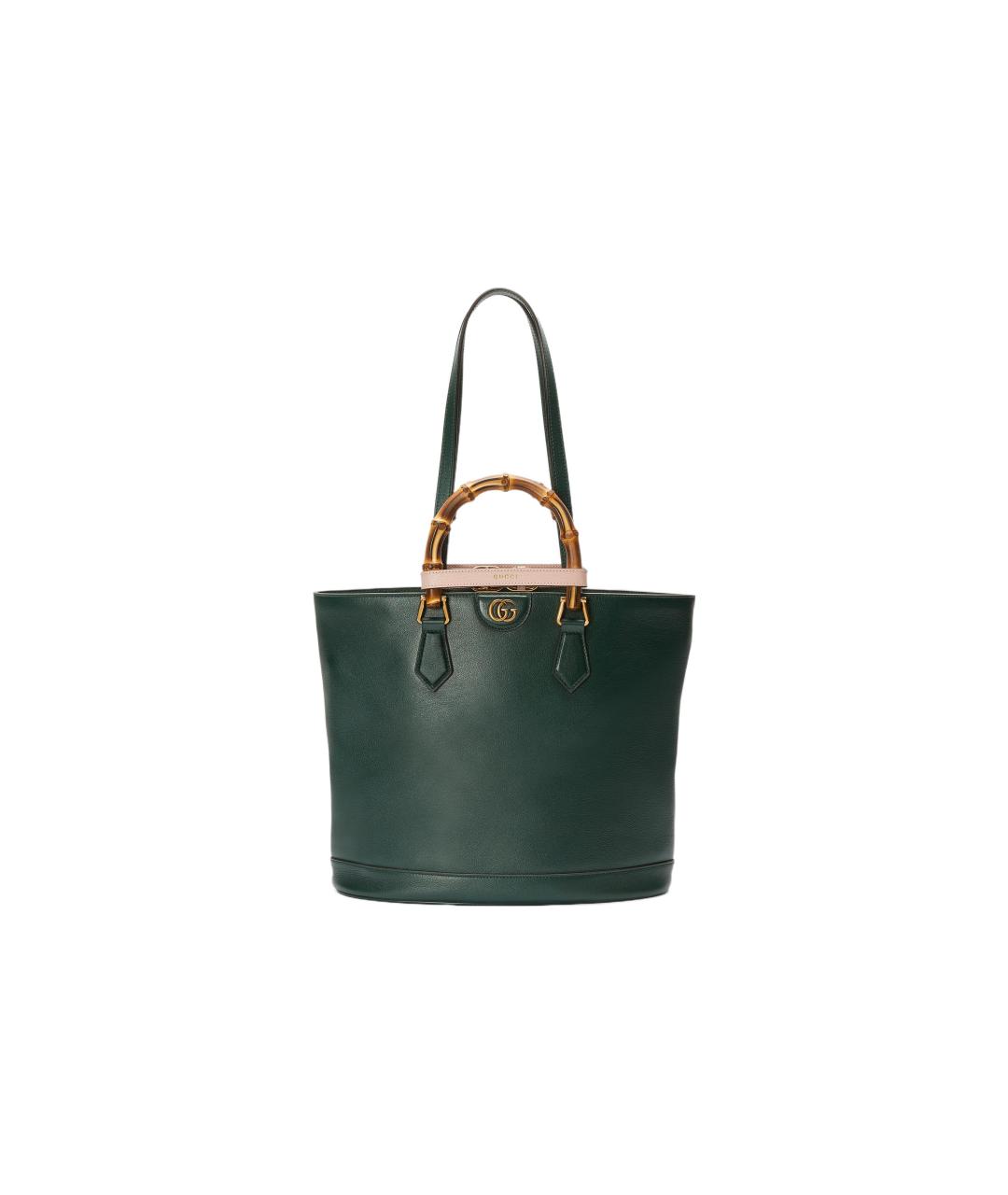 GUCCI Зеленая кожаная сумка через плечо, фото 2