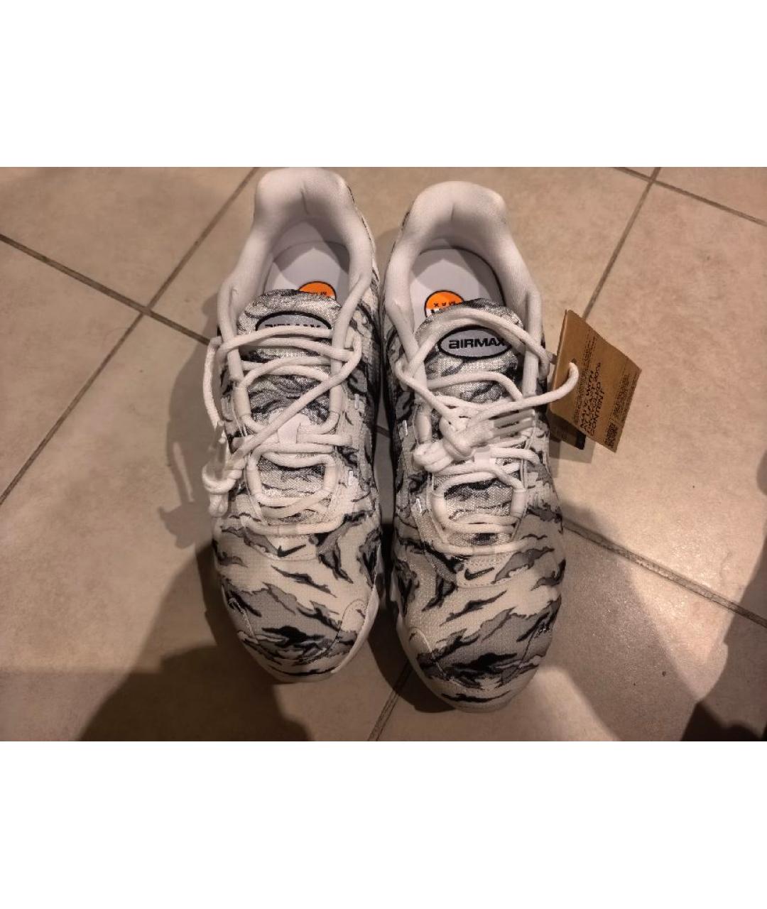 NIKE Серые текстильные низкие кроссовки / кеды, фото 2