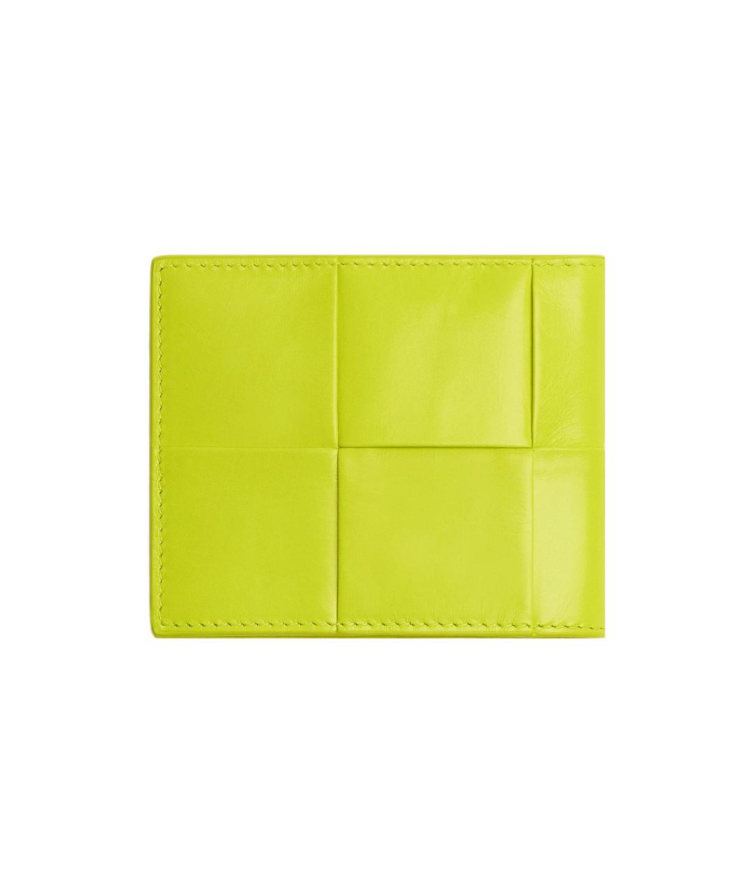 BOTTEGA VENETA Желтый кожаный кошелек, фото 2