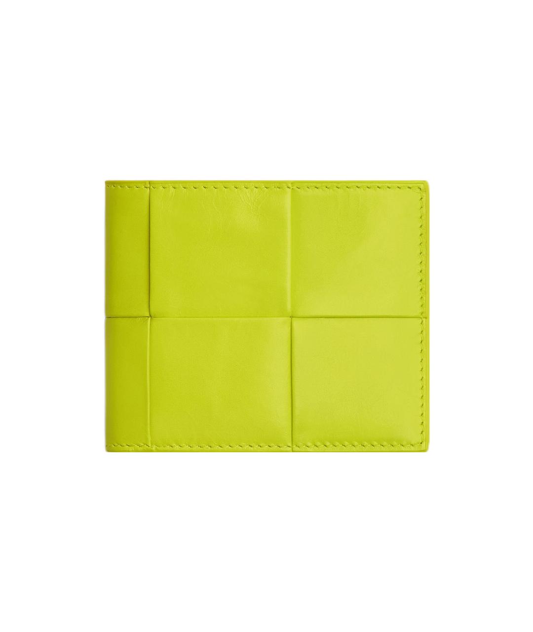 BOTTEGA VENETA Желтый кожаный кошелек, фото 5