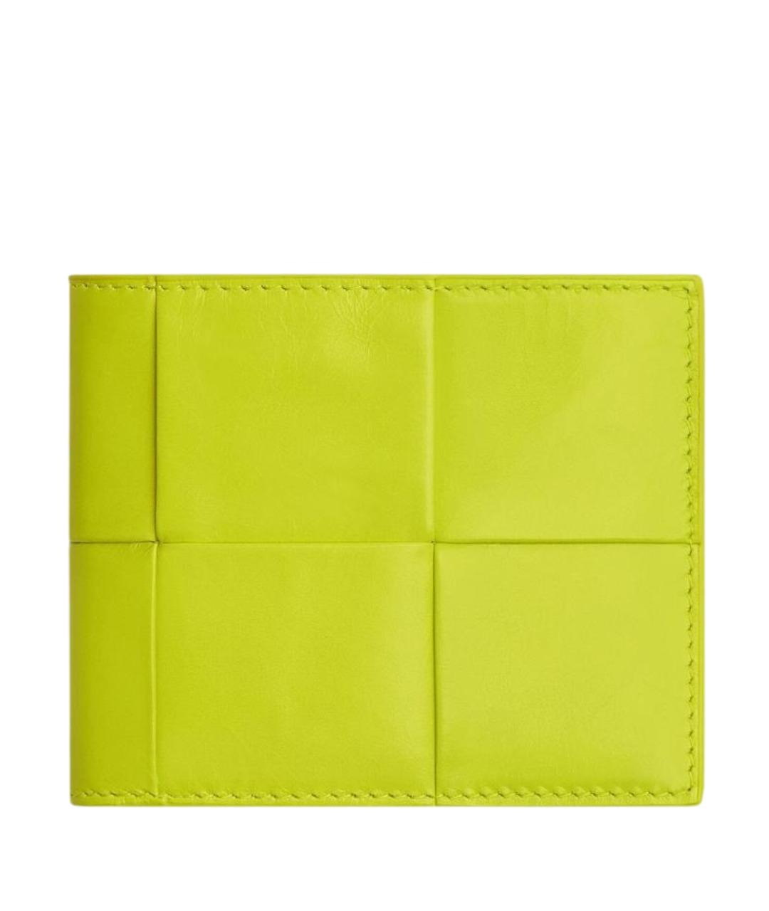 BOTTEGA VENETA Желтый кожаный кошелек, фото 1